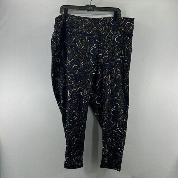 ID Ideology Plus Size Marble Movement 7/8 Leggings- Plus Size 3X- NWT - Picture 1 of 7